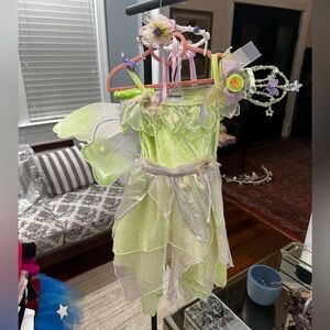 Disneyland Paris Tinker Bell Costume with Accessories for Girls - Size: 4 years